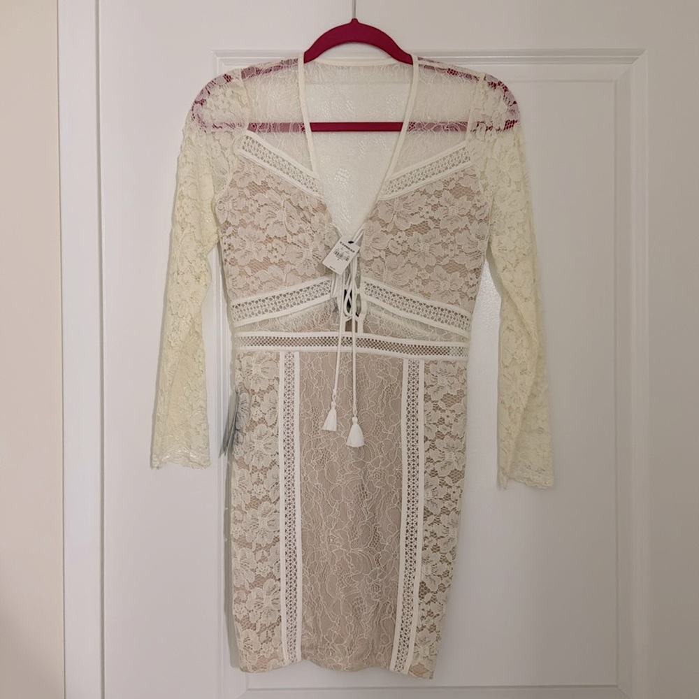 White lace dress